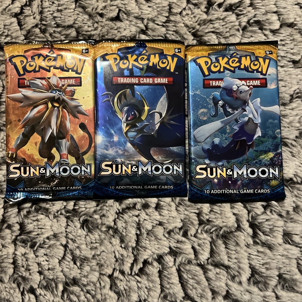 2017 Pokémon Sun & Moon Base Booster Pack Sealed - BOX FRESH New Unopened