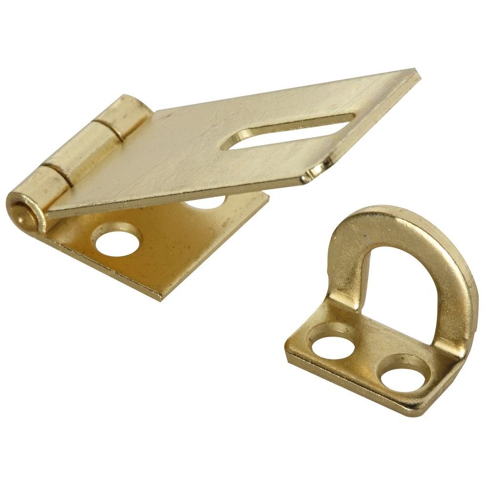 National Hardware 1 3 4 Inch Brass Safety Hasp For Doors Cabinets And Boxes