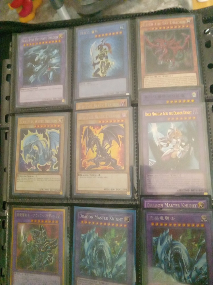 Rare Yugioh Cards Lot Spinx, Dark Magicians, Red And Blue Eye Dragons