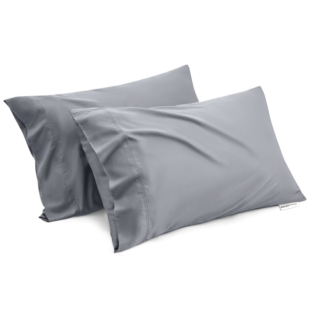 Doctor Pillow Luxury Bamboo Pillowcase -Set of 6 Grey