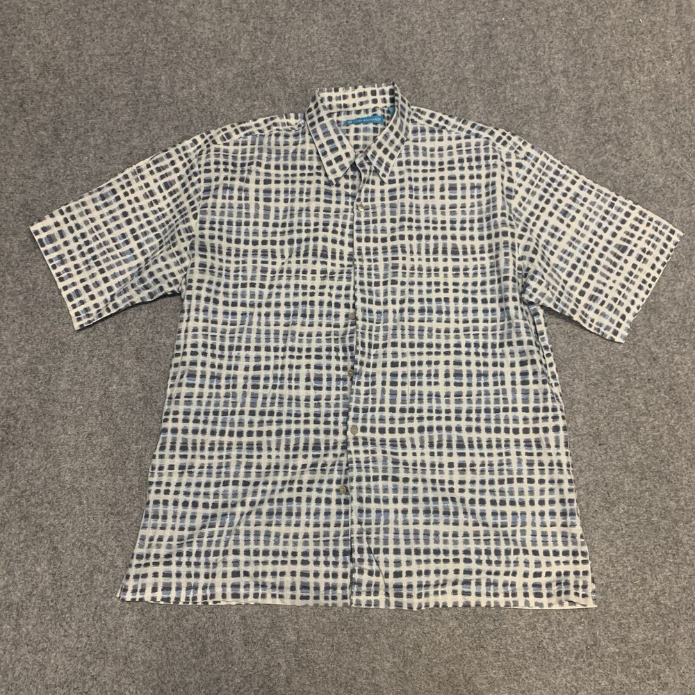 Tori Richard Hawaiian Shirt Mens Large Short Sleeve Button Up Cotton