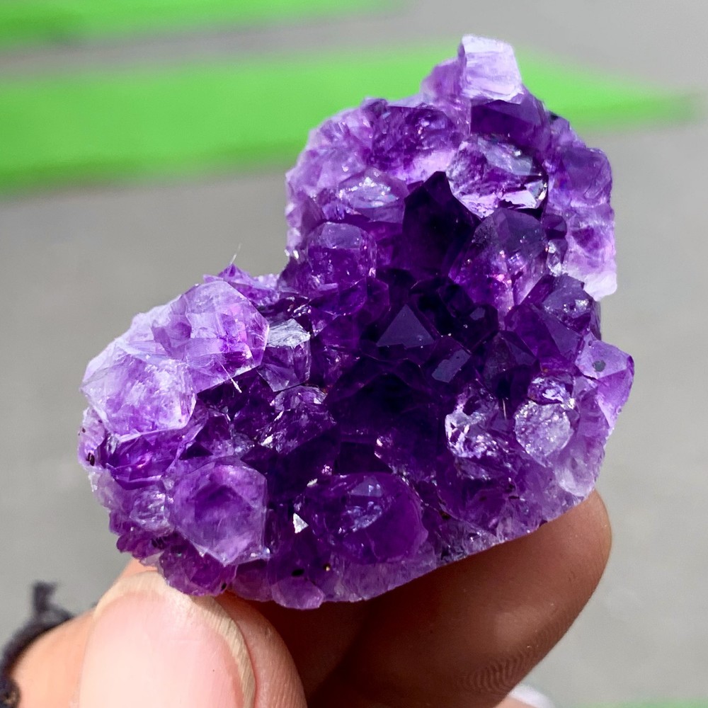 25G Natural Amethyst geode quartz cluster crystal specimen Healing