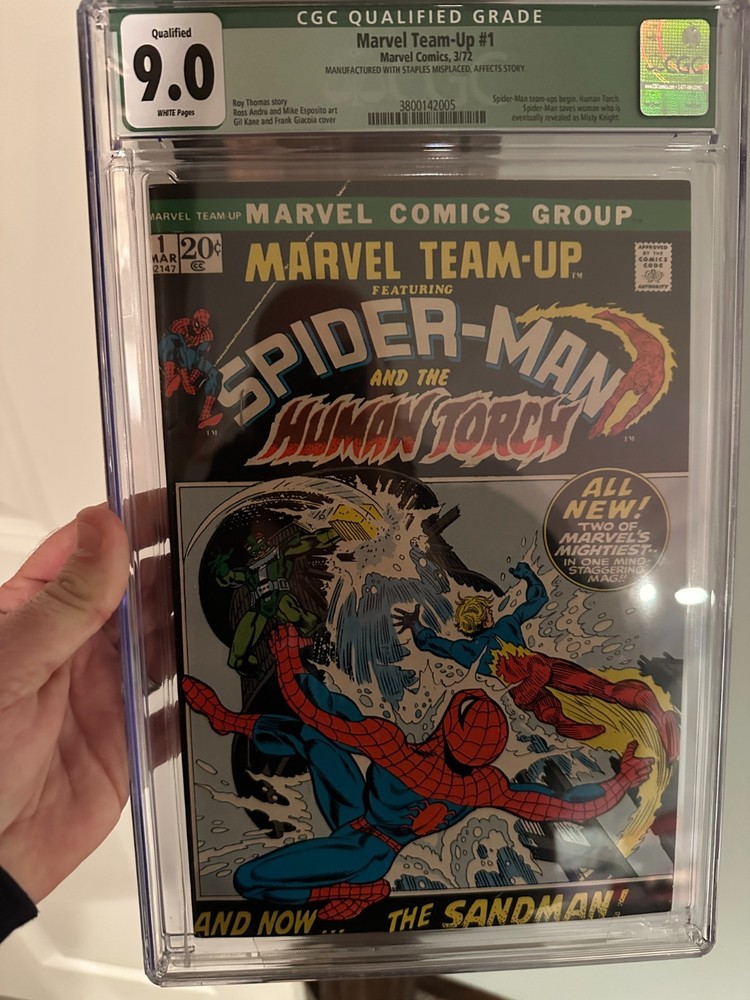 Ultra Rare! Marvel Team-Up #1. Includes Staple Error