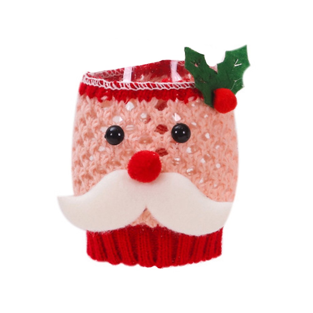 Glass Holder Cover Exquisite Decorative Creative Festive Touch Wine Cup Cover