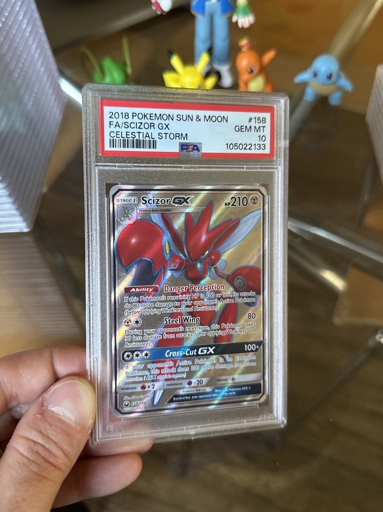 Scizor GX (Full Art) 158/168 Sm-Celestial Storm Holo Psa 10