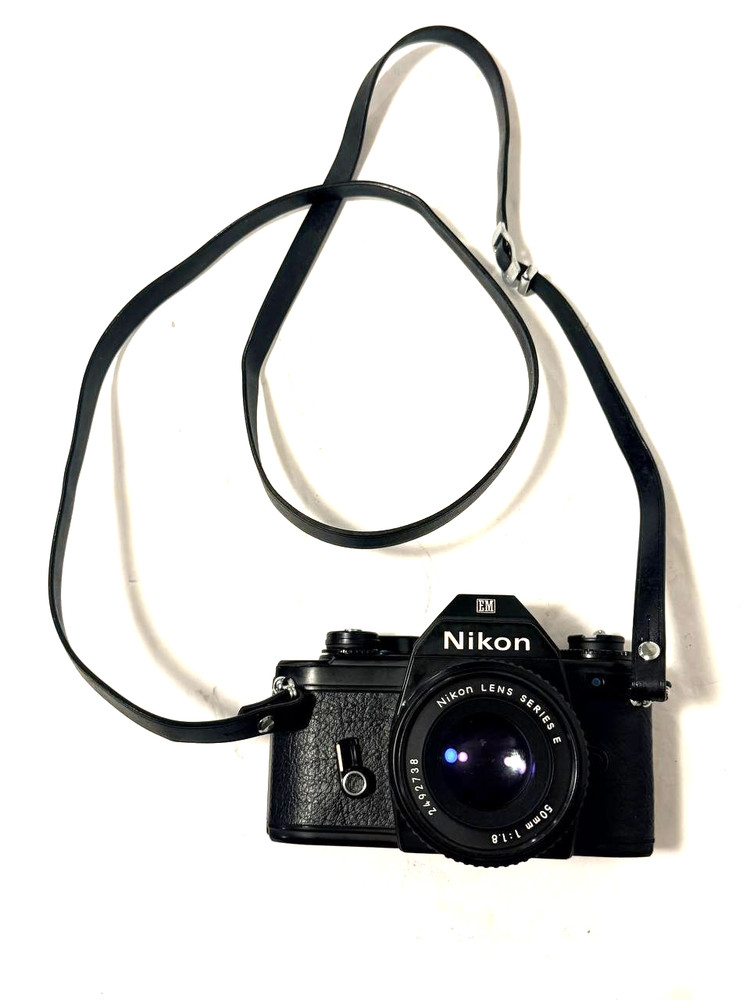 Nikon EM Film SLR Camera with Series E 50mm F/1.8 Lens