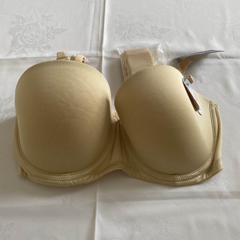 CLEARANCE SALE BWITCH LADIES WOMEN'S  BEIGE UNDERWIRED T-SHIRT BRA SIZE 34D-image