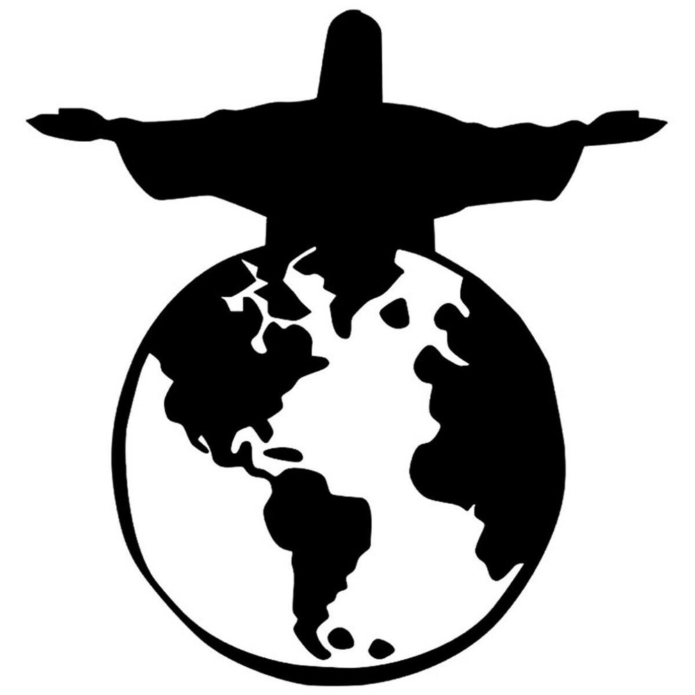 2pcs Jesus Decal Car Window Bumper Auto Door Wall Truck Motorbike Vinyl Stickers