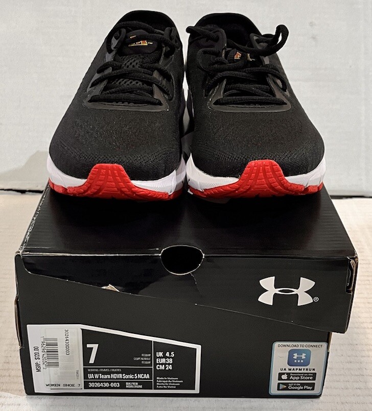 NEW Under Armour Maryland Terrapins HOVR Sonic 5 NCAA Mens Size 7 Shoes n87