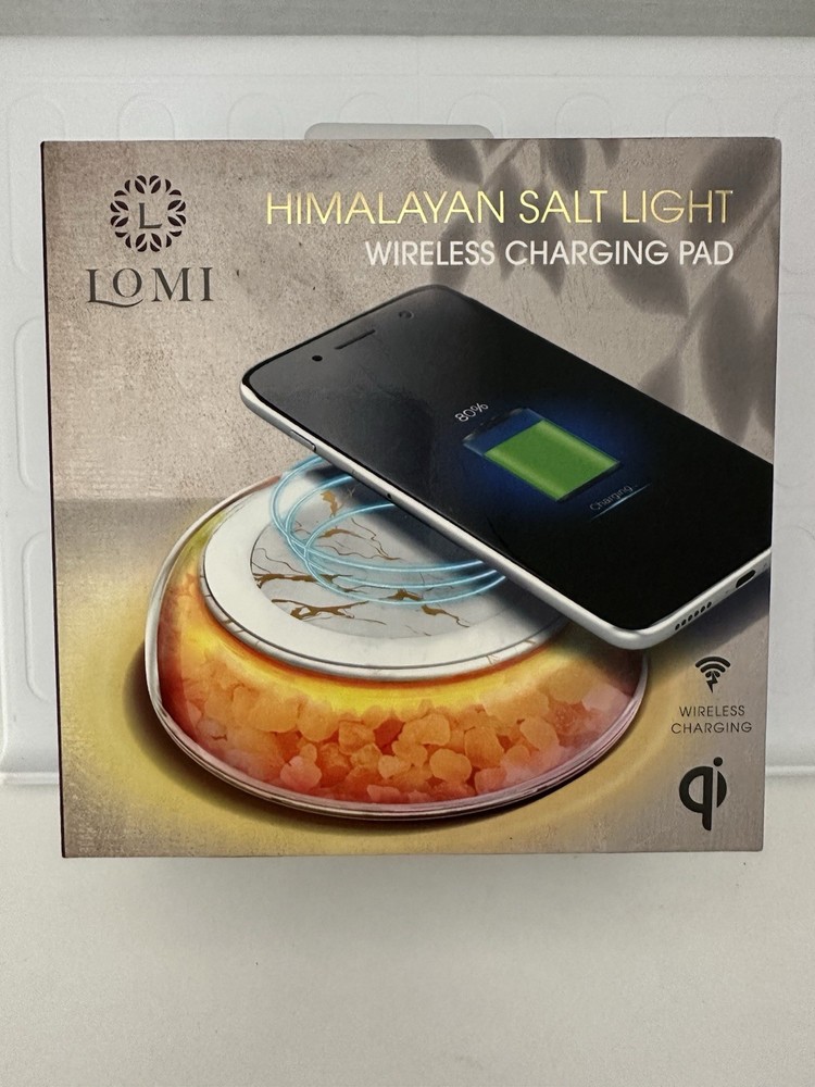 Himalayan Salt Lamp Wireless Charging Pad with Lomi Feature
