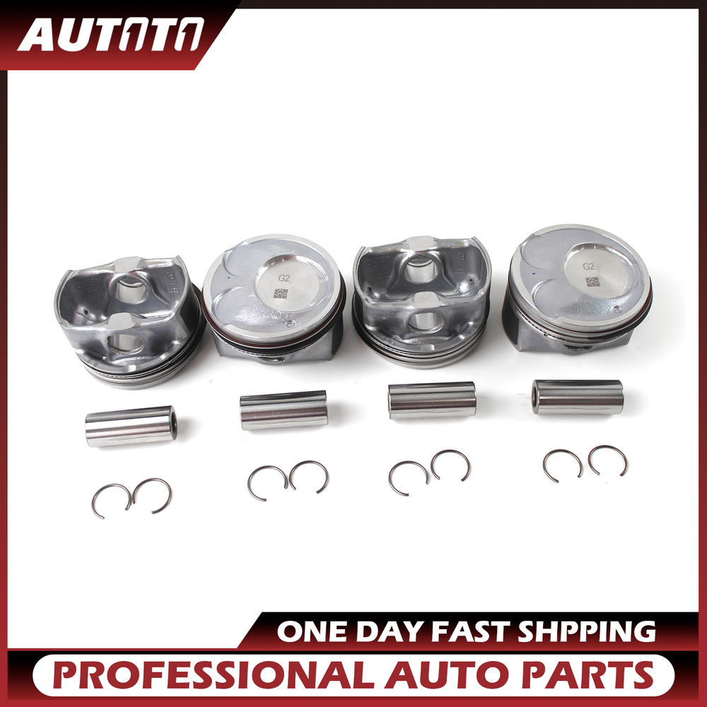 4X Piston & Ring Kit for Kia Soul Forte 2.0L 2014-2018 Models