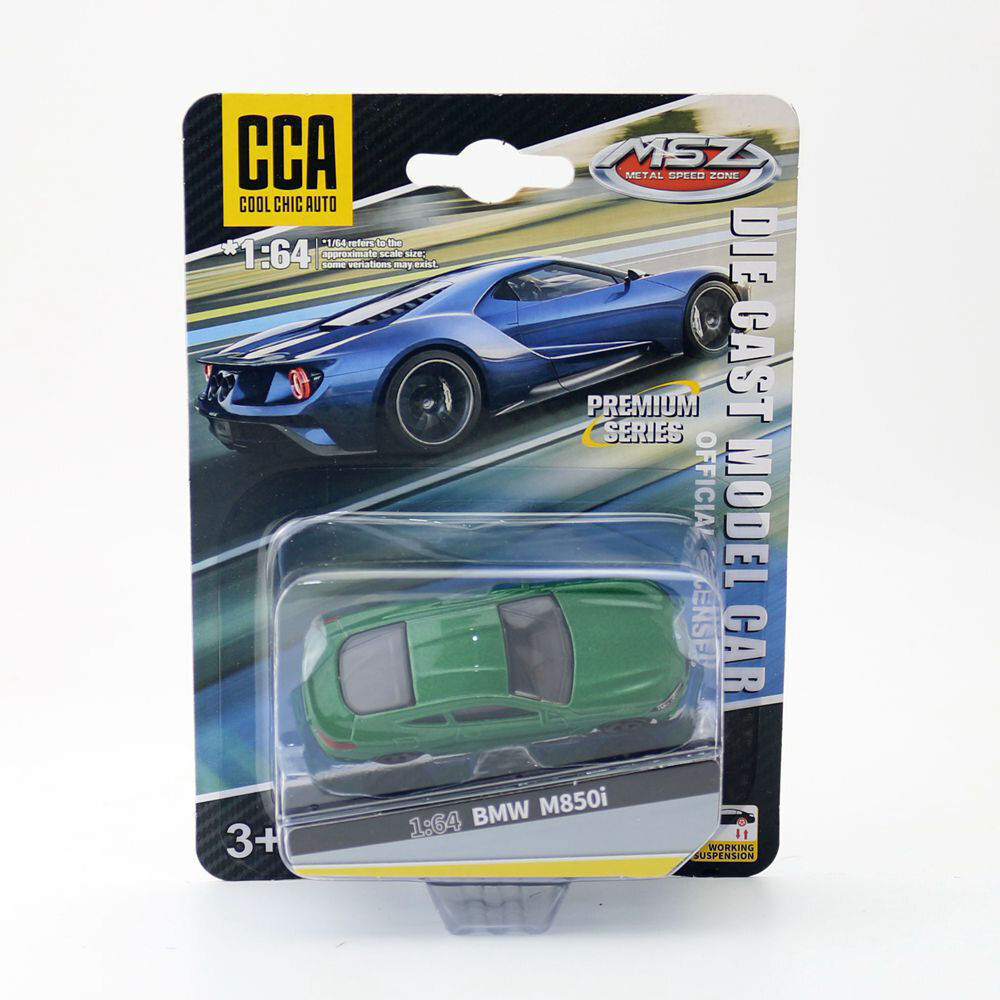 1:64 Scale 2019 BMW M850i Diecast Toy Car for Kids Boys Gift in Green