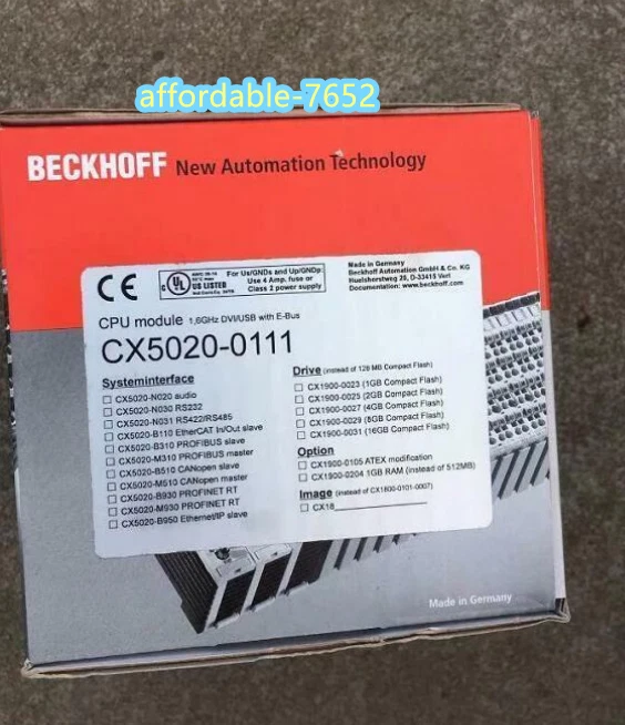 CX5020-0111 BECKHOFF Controller module Brand New by DHL or Fedex Fast Shipping