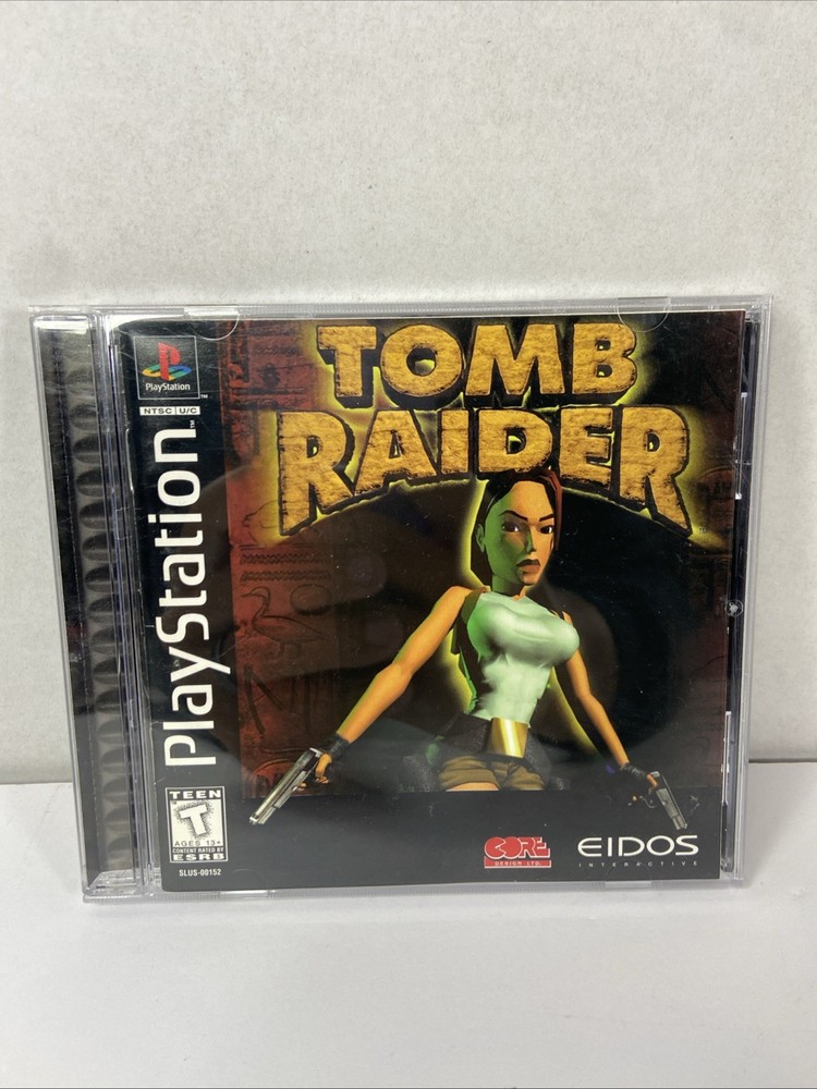 Tomb Raider Sony PlayStation 1 1996 Eidos Complete Black Label