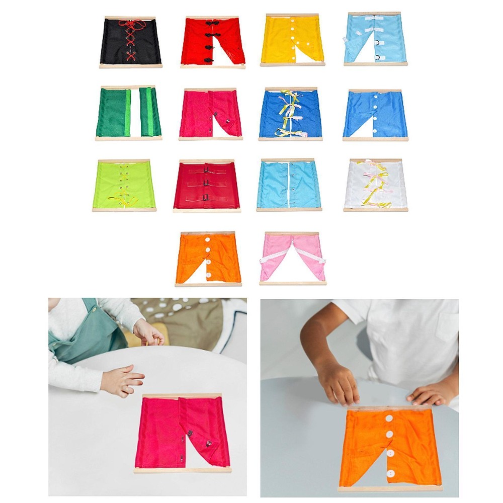 Montessori Clothing Board Educational Early Learning Tool Professional