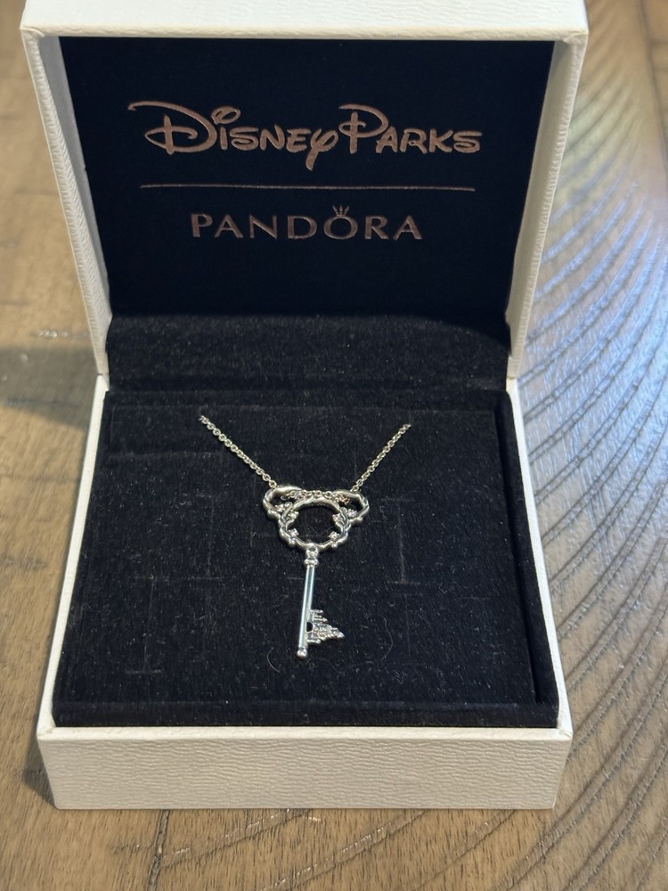 Pandora Disney Parks Exclusive Castle Key Necklace