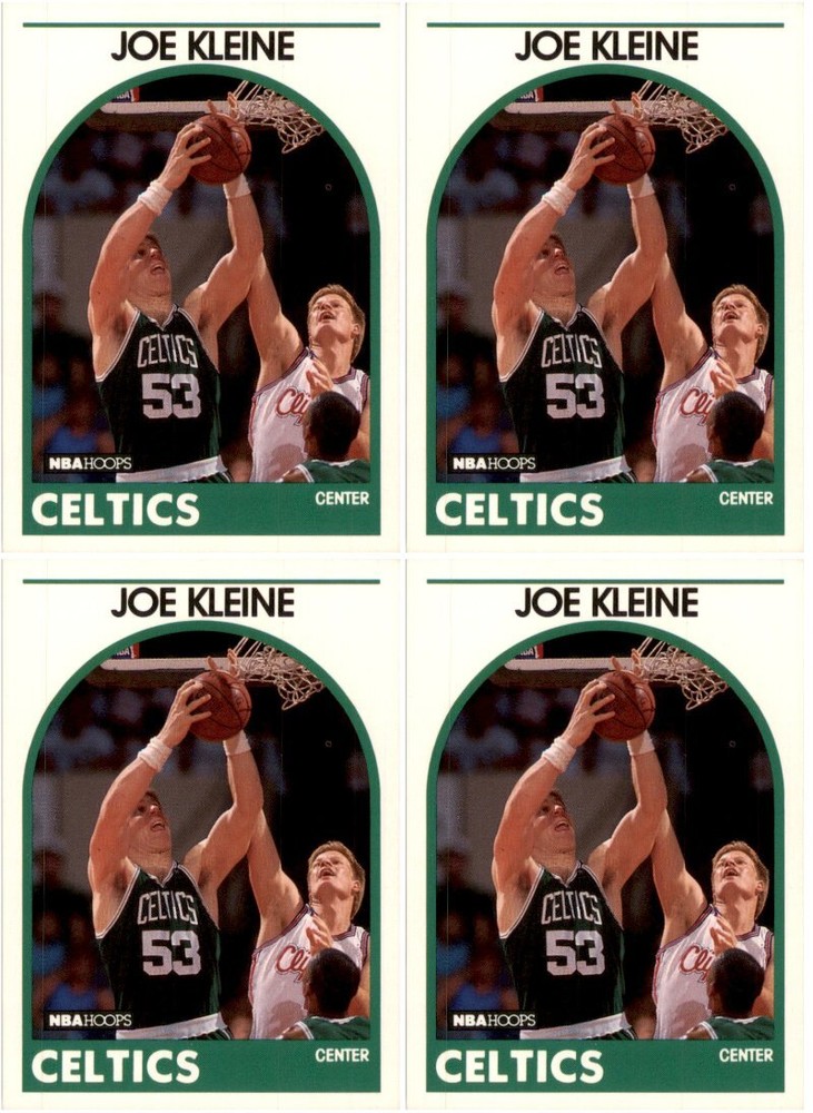 (4) 1989 Hoops #47 Joe Kleine Boston Celtics Card Lot