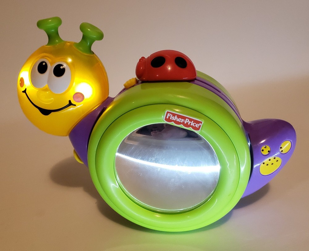 Fisher-Price Go Baby Go 1-2-3 Crawl Along With Me Musical Snail Works