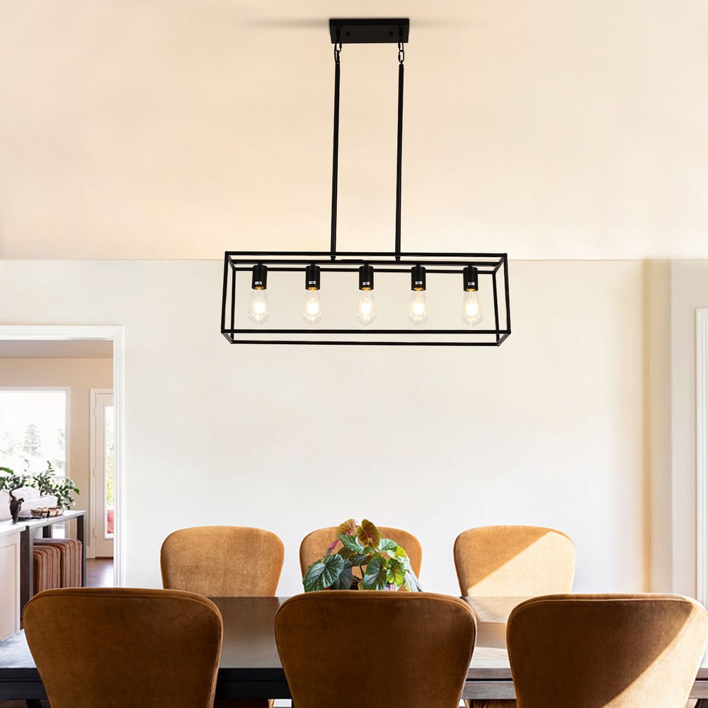 Modern 5-Light Kitchen Pendant Lamp Ceiling Fixture Island Chandelier 110V
