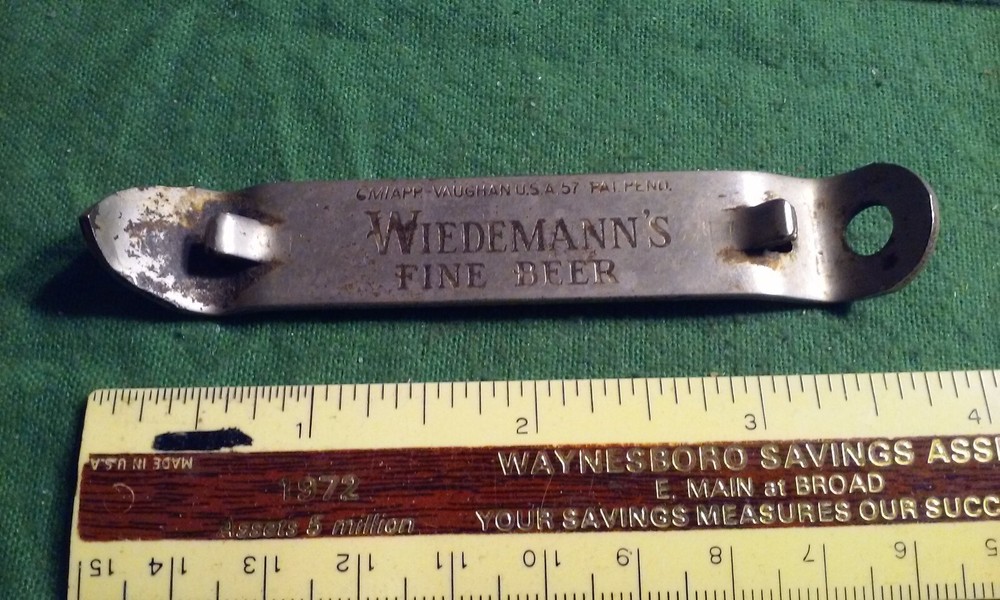 WIEDEMANN'S Fine Beer Vintage Steel Bottle Opener