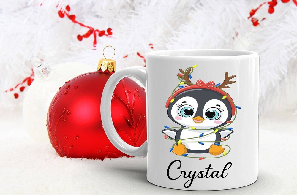 Personalized Christmas Mug Kids Hot Cocoa Mug Daughter Gift Christmas Mug Santa