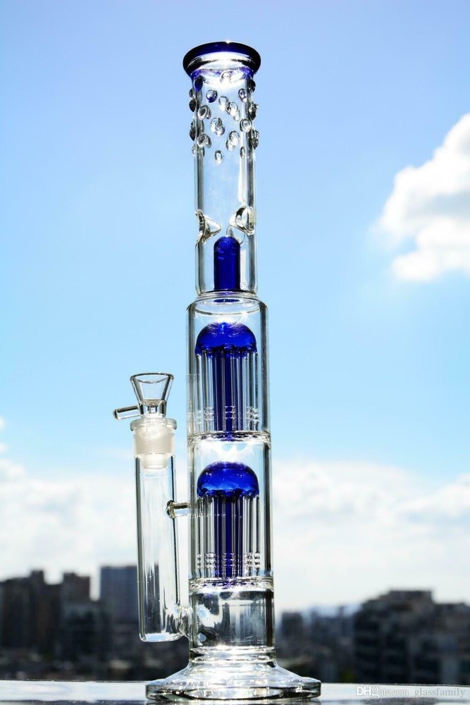 16.5 Glass Bong Glass Water Bongs Bowl Tornado Percolate Pipe Hookahs 18mm Bowl