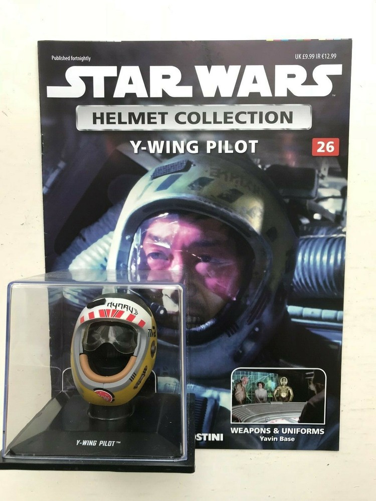 STAR WARS DEAGOSTINI REPLICA HELMET COLLECTION ISSUE 26 - Y-WING PILOT + MAG