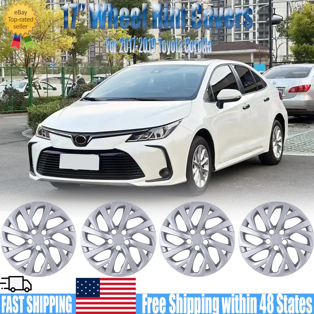 16Inch Set of 4 Wheel Rim Covers Snap On Hub Caps Fits for 12-14 TOYOTA CAMRY