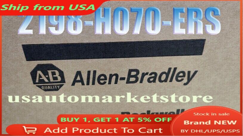 New Sealed Allen Bradley 2198-H070-ERS Ser A Kinetix 5500 Servo Drive