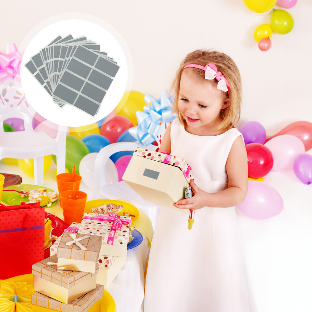 100pcs Rectangular DIY Scratch Off Stickers Self Adhesive Peel and Stick Labels