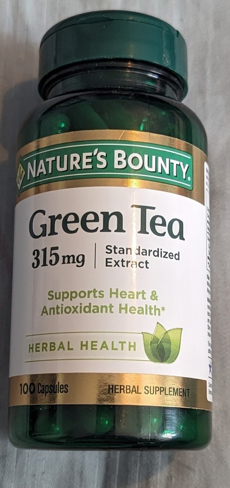 Green Tea 315 mg Standardized Extract - 100 Capsules - EXP 06/26
