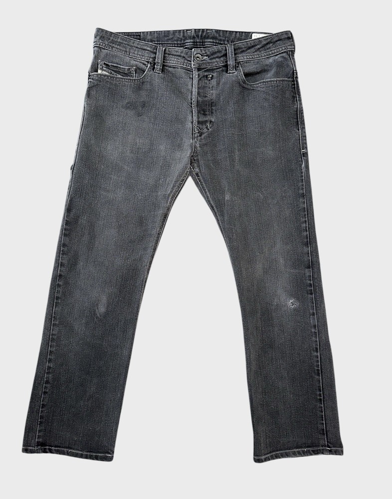 VTG Diesel Jeans Mens 34x34 Black Safado Regular Slim Straight 008Y8 (34x27)