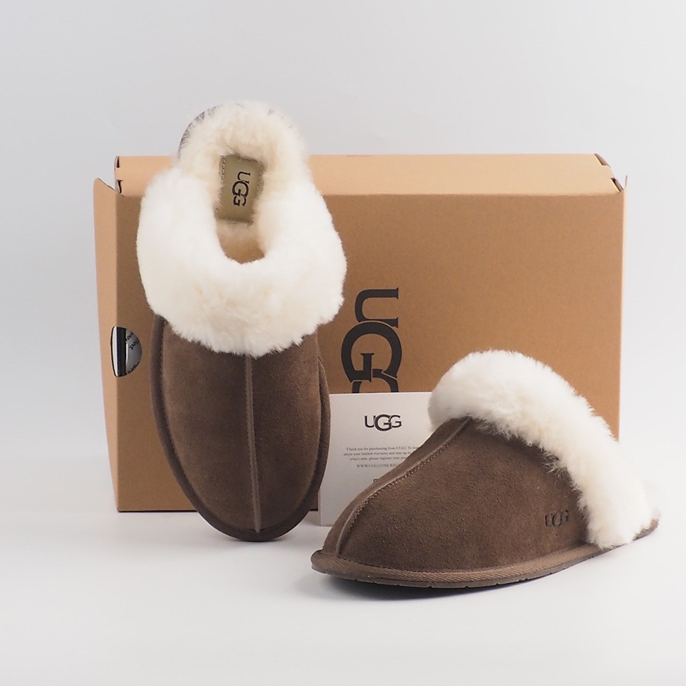 UGG Scuffette II in Espresso Sheepskin Suede Slippers Women's Shoes US 6-11