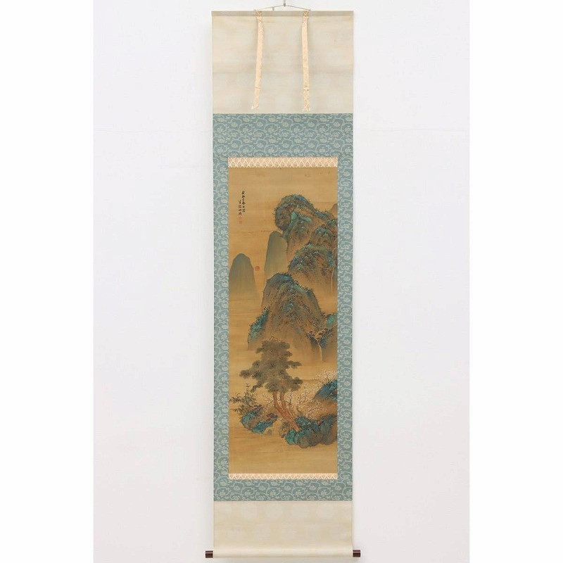 Gh16-9364 Tom Shin-Made Okada Hane Hange Hanging Scroll Silk Handwritten Colorin