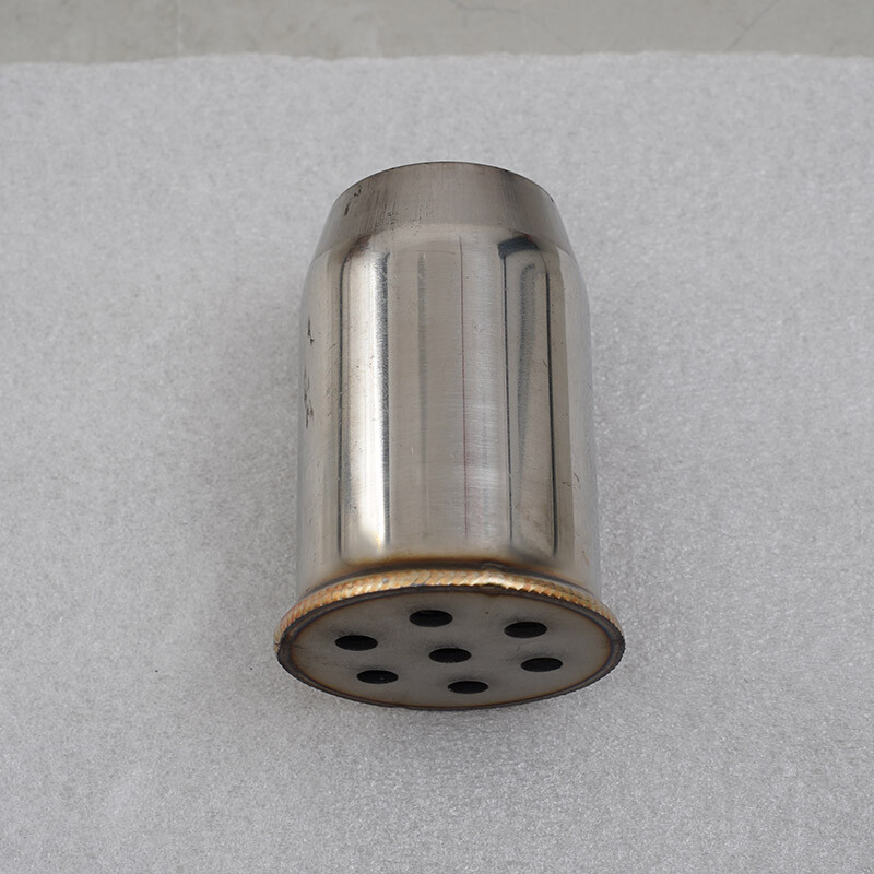 51mm Universal Motorcycle Exhaust Pipe Baffle Muffler Baffle Silver Tone Can