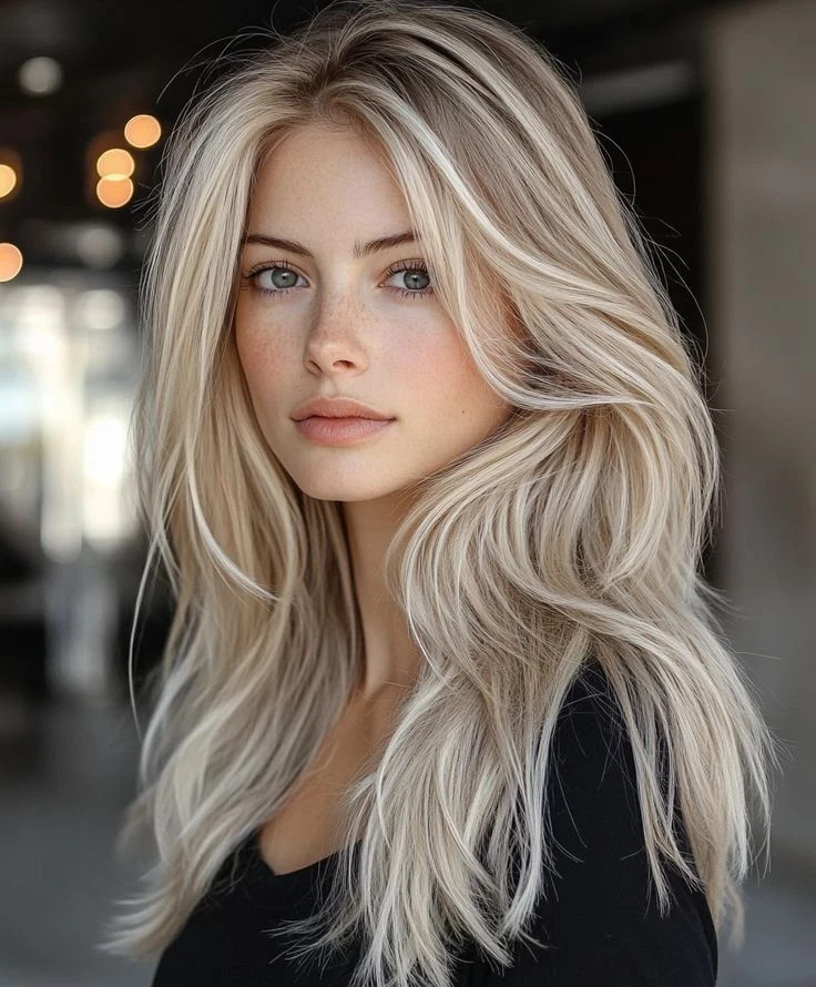 Blonde with Brown Highlight Lace Front Wig Wavy Wig for Women 100% Human Hair