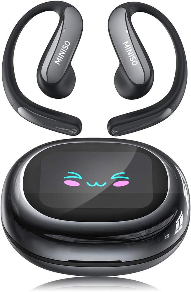 MINISO MS203 AI Translation Ear Buds Real Time, Translator Headphones with LCD T