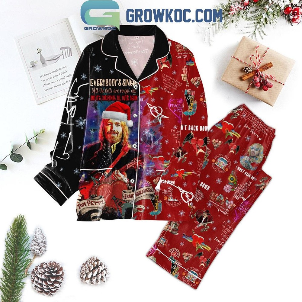 Tom Petty I Wont Back Down Christmas Pajama Set