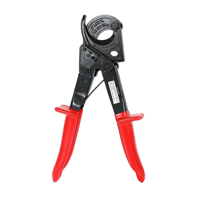 Heavy-duty ratchet cable cutter for copper-aluminum wires up to 240mm²