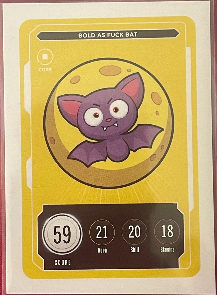 VeeFriends Series 2 – “Bold As F * Bat” – Discontinued Cuss Word Card