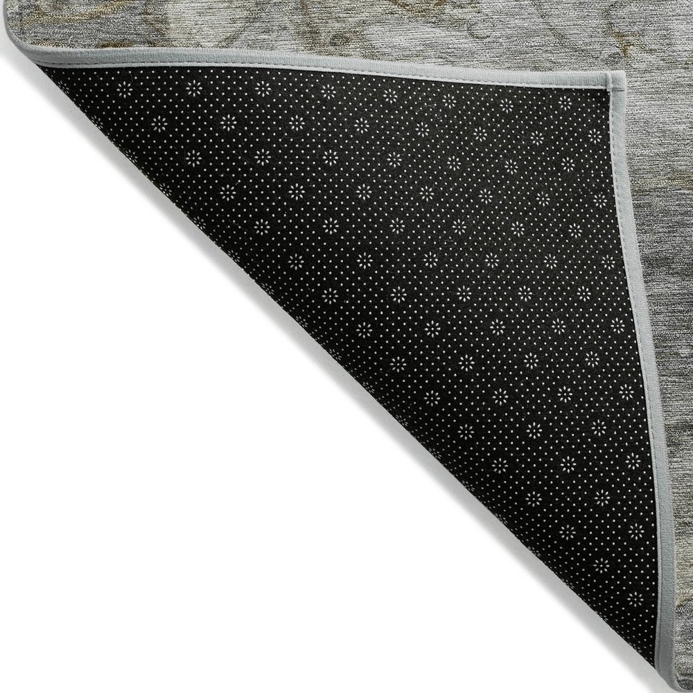 Machine Washable Indoor Outdoor Abstract Contemporary Area Rug