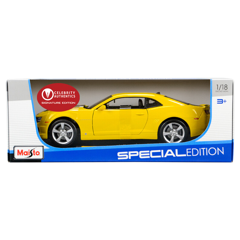 Megan Fox Autographed Transformers Bumblebee 2010 Camaro 1:18 Scale Die-Cast Car