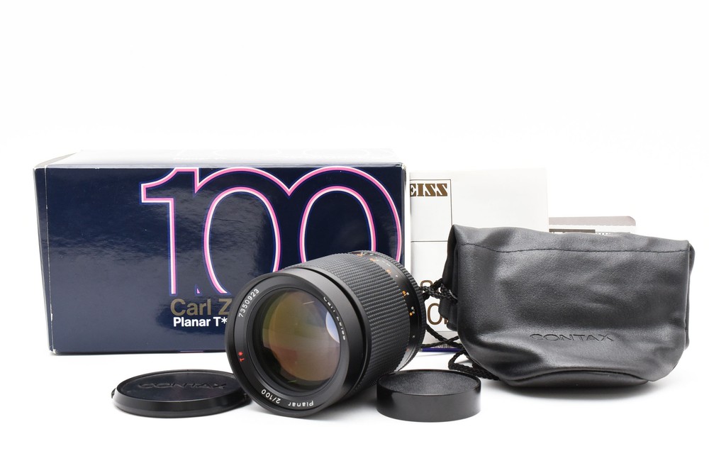 MINT Contax Carl Zeiss Planar T 100mm f2 MMJ Lens Japan