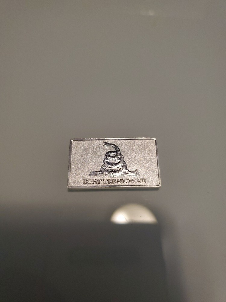 10g Gadsden Flag Bar  .999 Fine Silver 