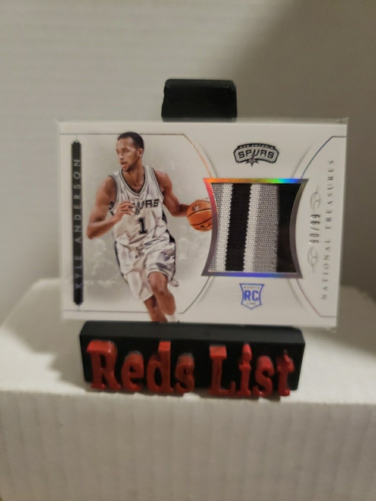 2014-15 Panini National Treasures Rookie-Patch 90/99 Kyle Anderson Warriors