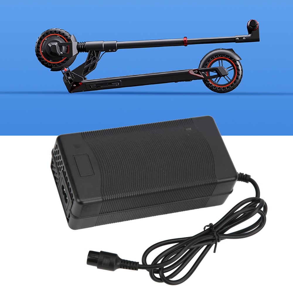 UK 10in Scooter Charger W/ 3 Holes For KUGOO M4 M4PRO 54.6V 2A Aviation Head GD