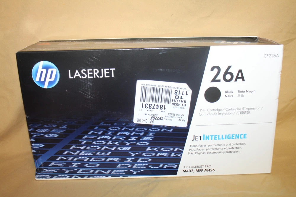HP 26A Black LaserJet Toner Cartridge CF226A for High-Quality Prints