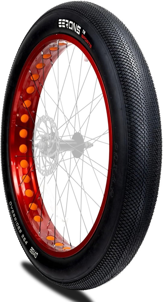 Fat Tire 26X4 for Bicycle, 60 TPI, Zero-Rolling Resistance, Folded Compatible wi