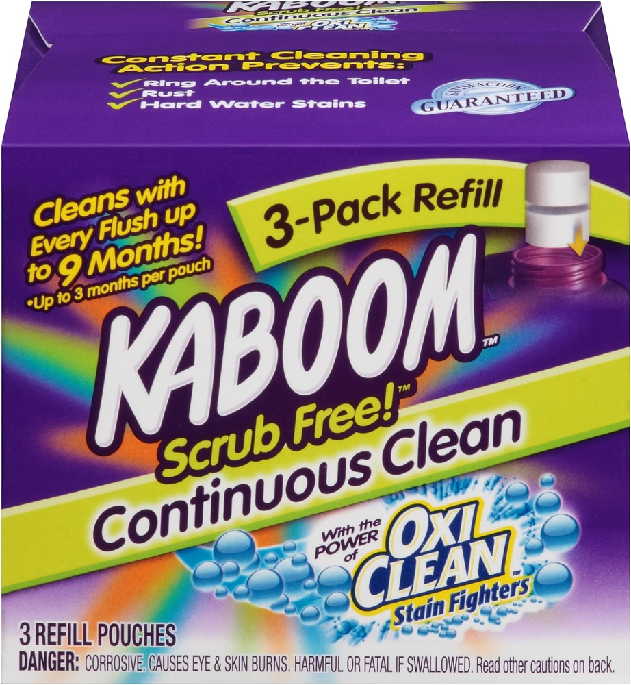 3-Pack Refill –  Scrub Free! Continuous Clean with Oxiclean