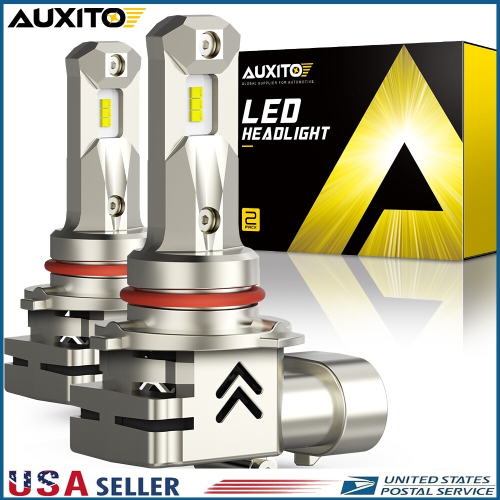 2X AUXITO 9005 LED Headlight Bulbs Conversion Kit High Beam White Super Bright